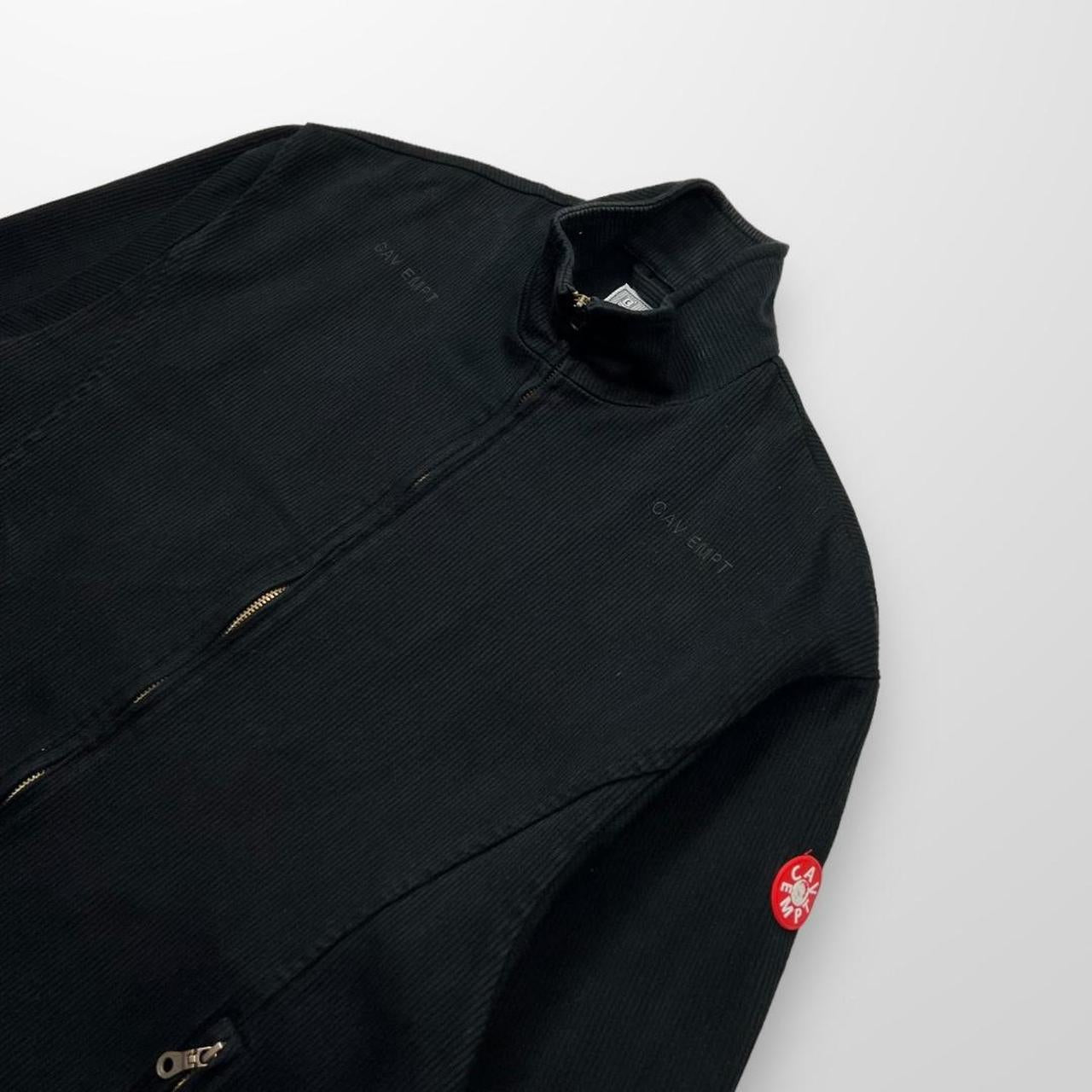 Cav Empt Fine Corduroy Zip Up Jacket In Black