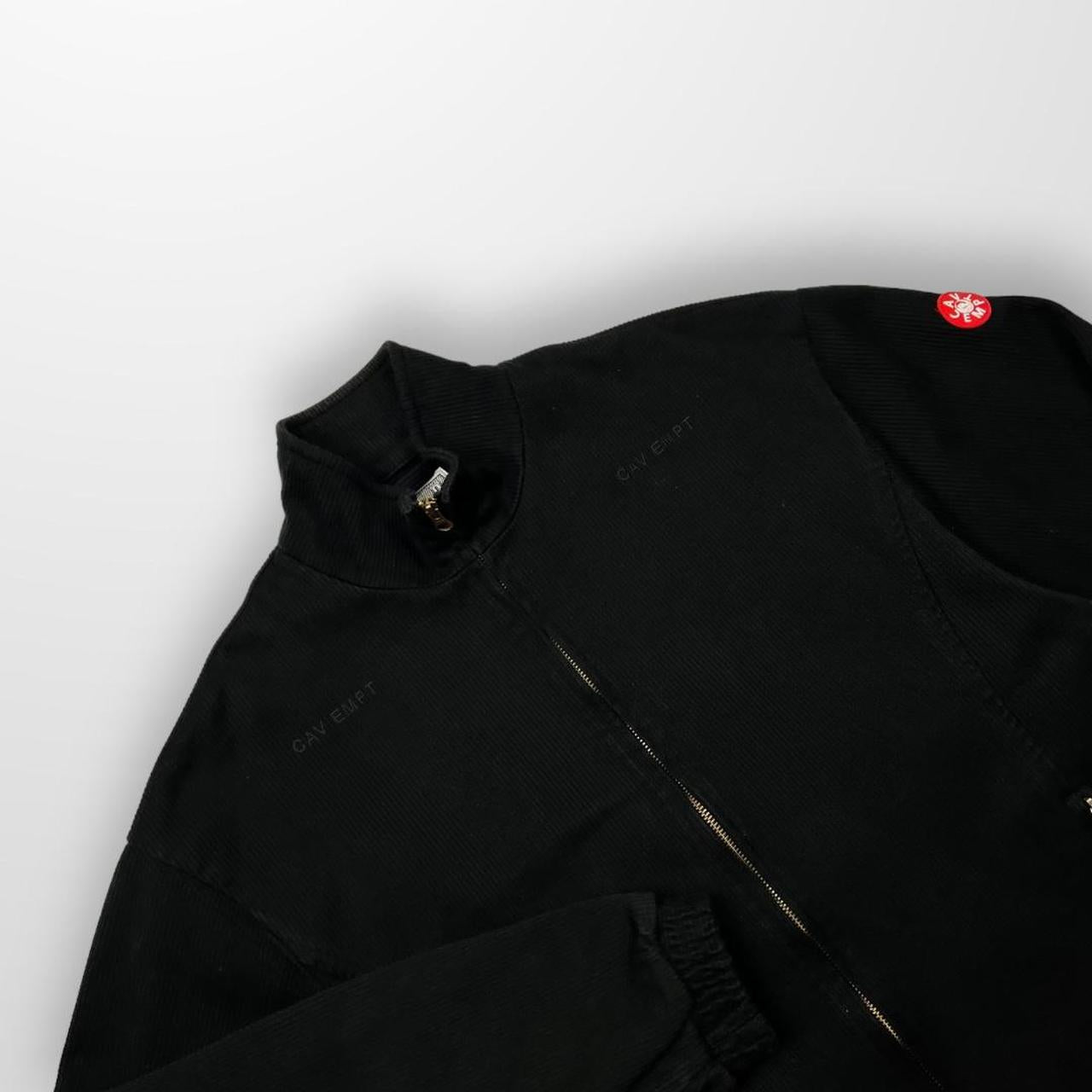 Cav Empt Fine Corduroy Zip Up Jacket In Black