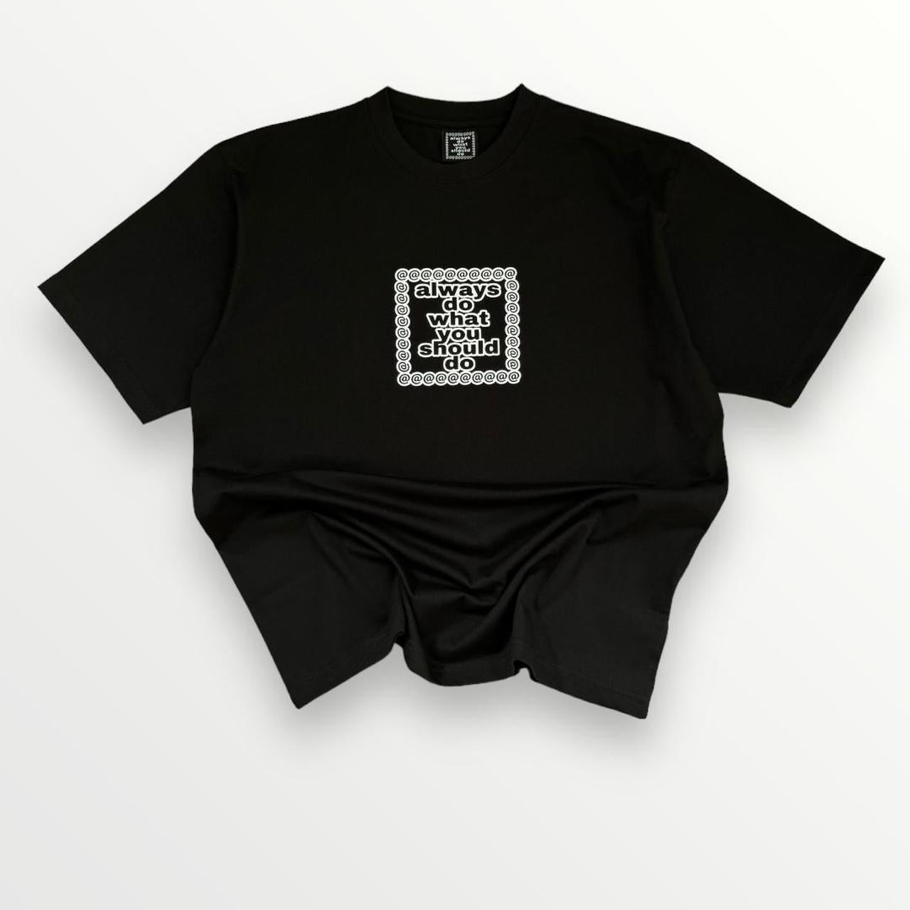 ADWYSD Core T-Shirt In Black & White Print