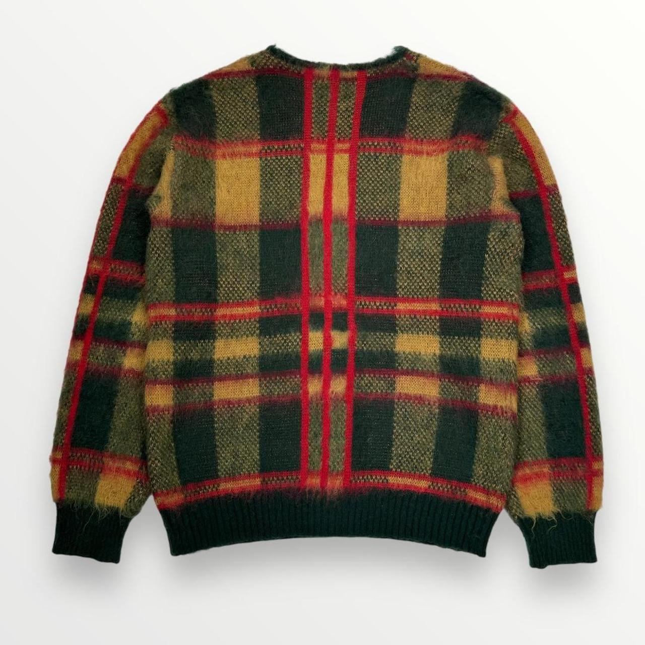 Needles Mohair Plaid Cardigan Jacket In Multi Colours