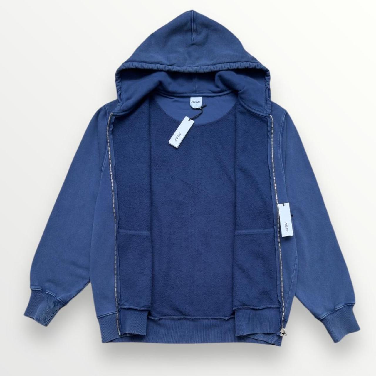 Palace Pigment Wash Tri-Ferg Hoodie In Navy
