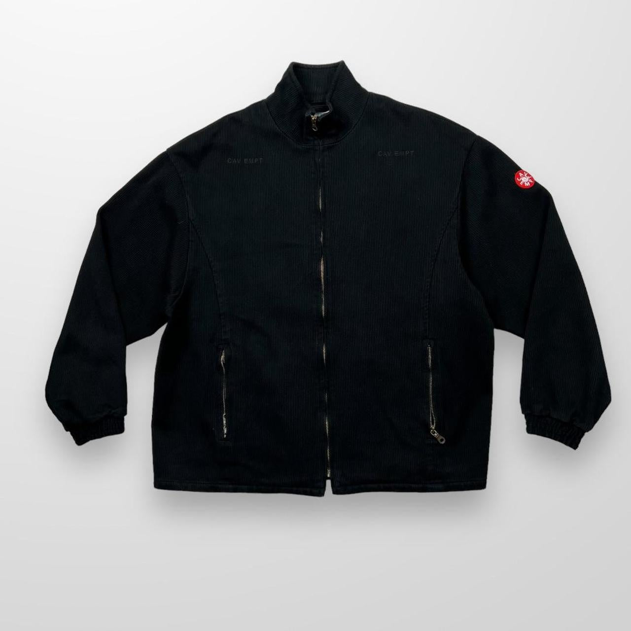 Cav Empt Fine Corduroy Zip Up Jacket In Black