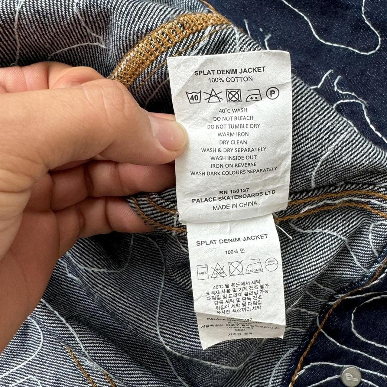 Palace Splat Denim Jacket Indigo