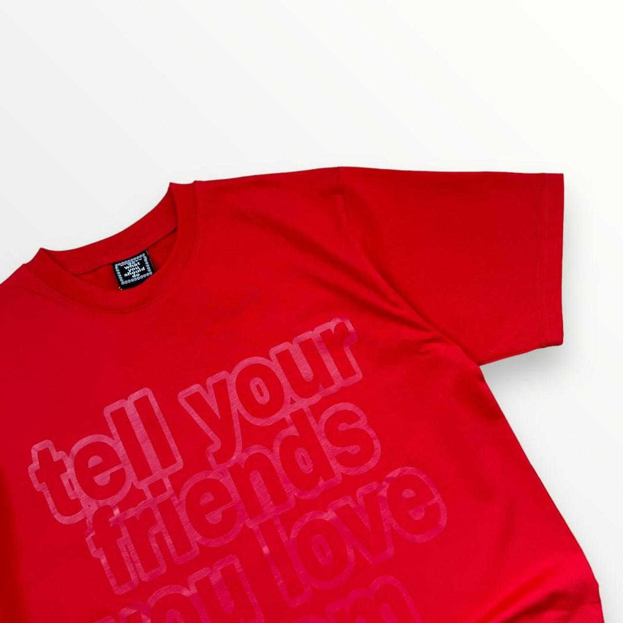 ADWYSD TYFYLT T-Shirt In Red W/ Front & Back Print