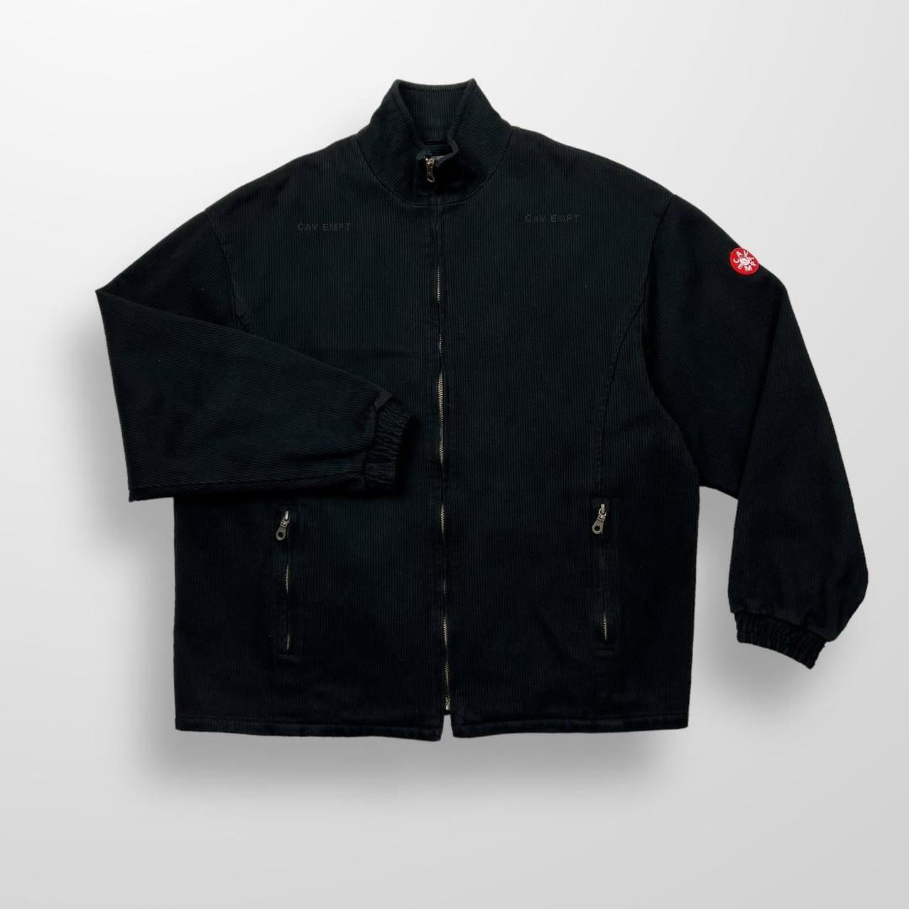 Cav Empt Fine Corduroy Zip Up Jacket In Black