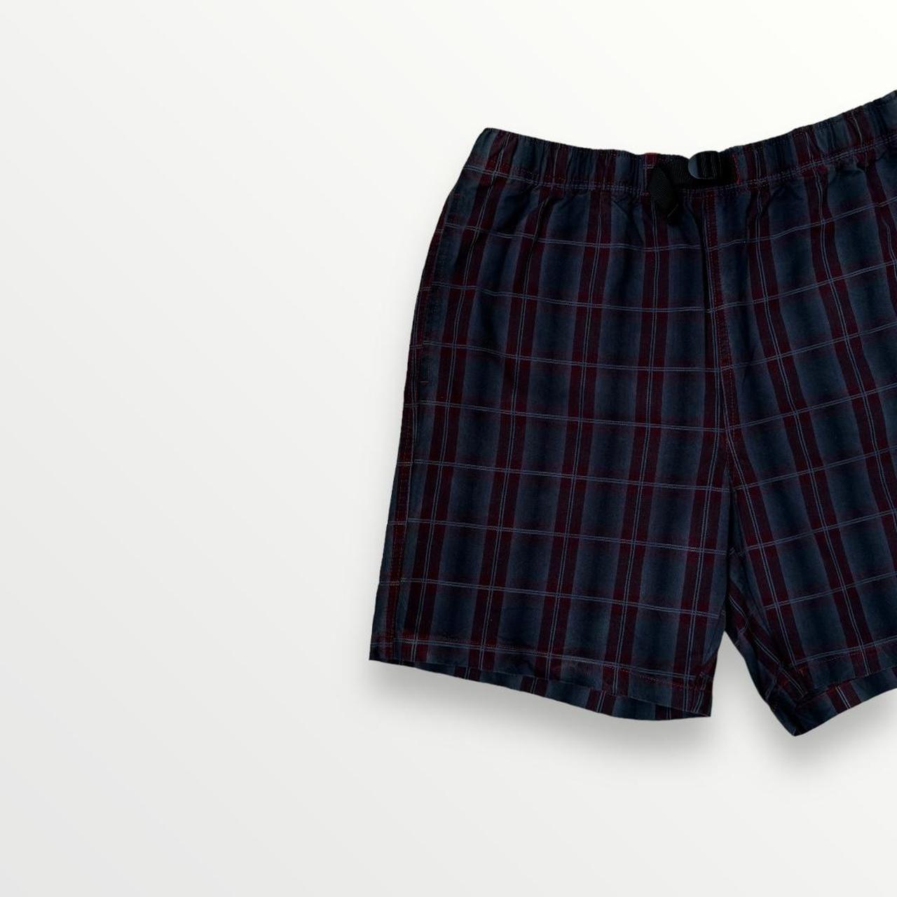 Stussy Nepal Plaid Mountain Shorts In Red & Black