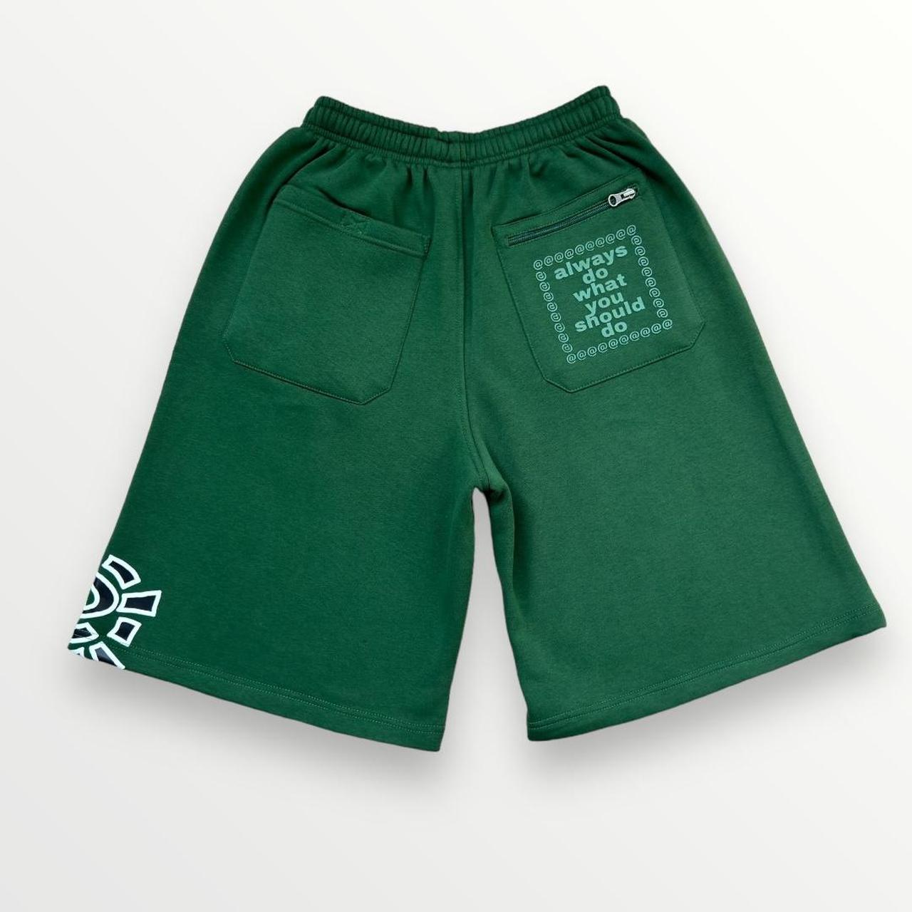 ADWYSD Relaxed Jogger Shorts In Forest Green