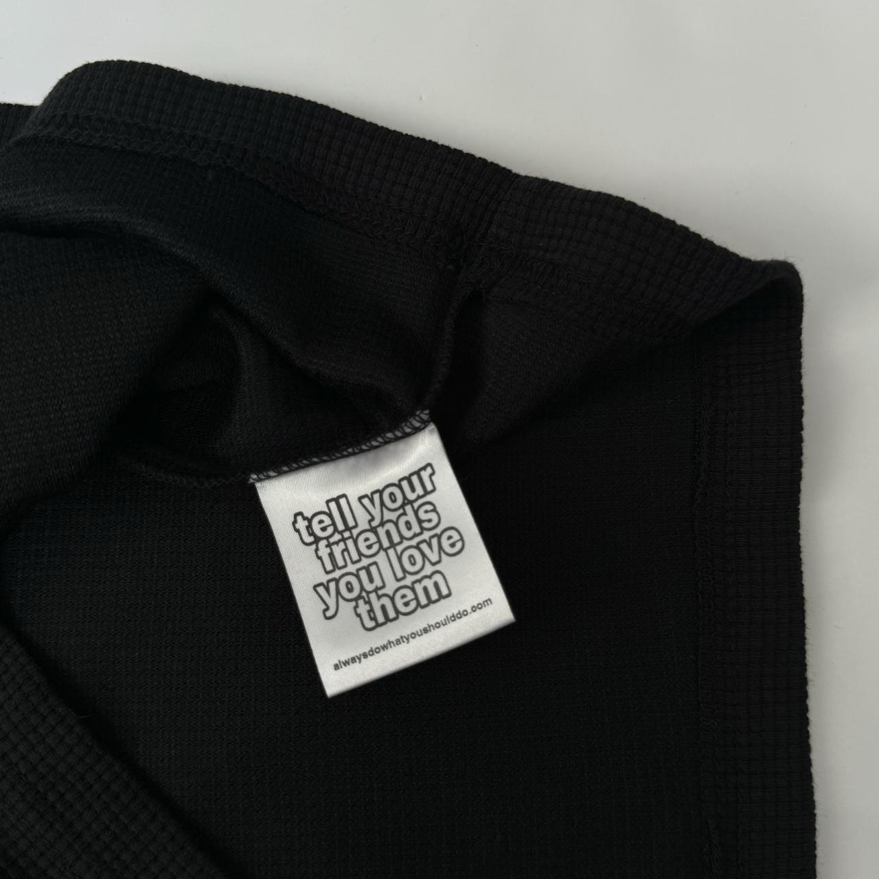 ADWYSD 5 Year Anniversary Thermal Waffle T-Shirt In Black