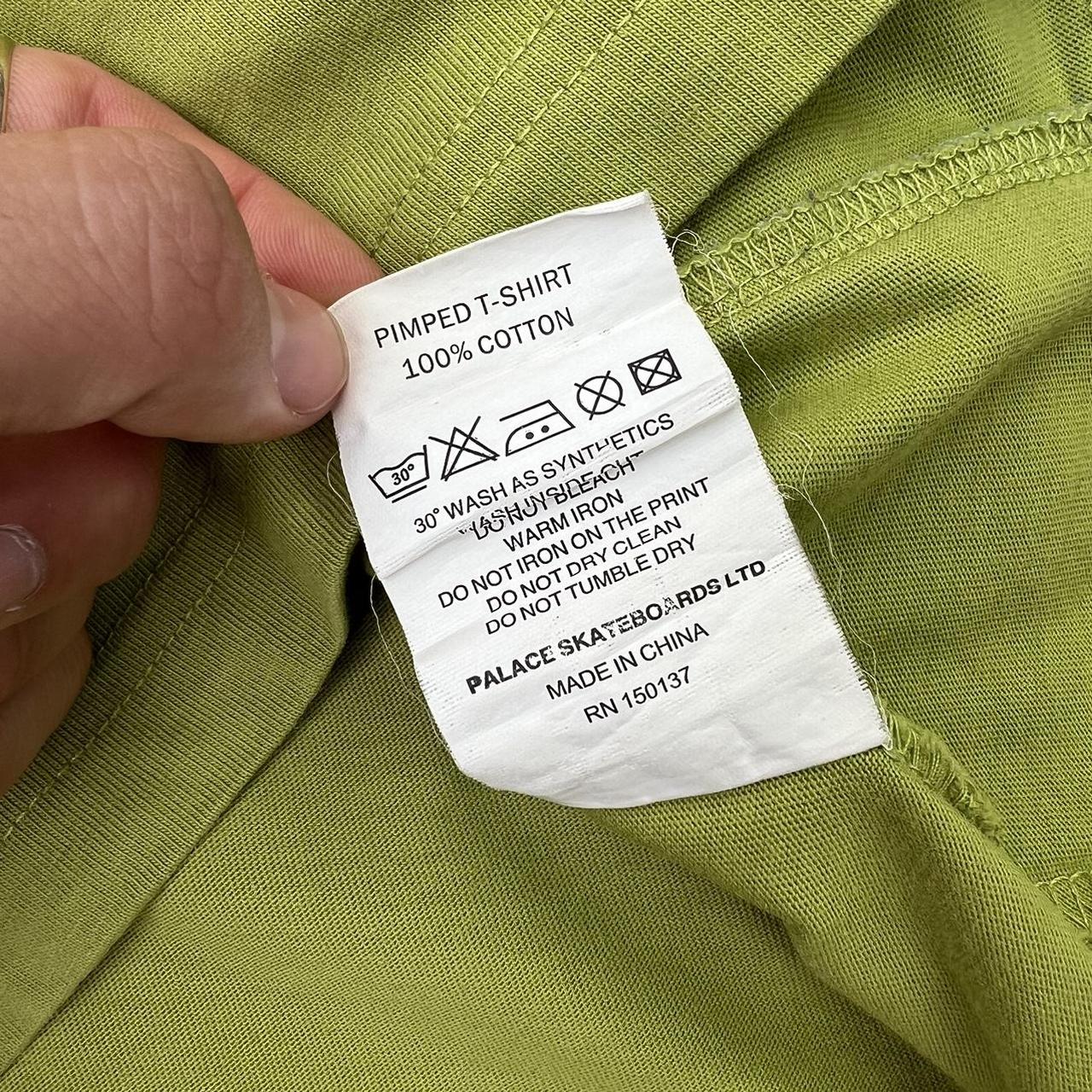 Palace Pimped T-Shirt In Green & 3m Reflective Piping