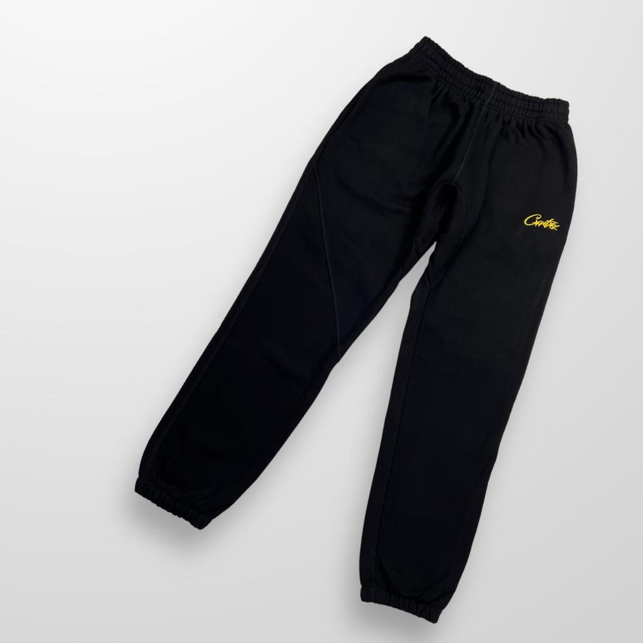 Corteiz HMP V1 Allstarz Sweatpant In Black & Yellow