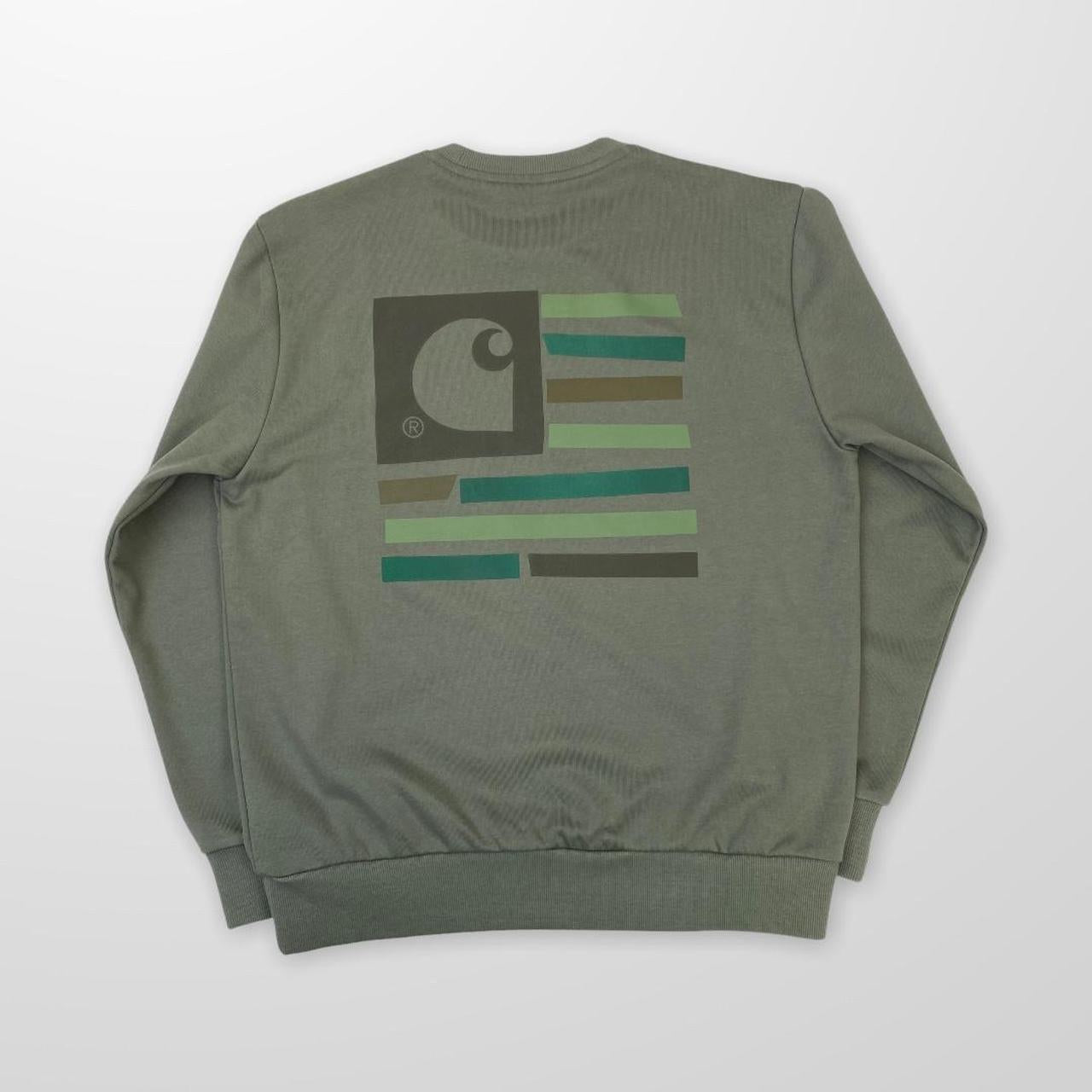 Carhartt WIP Medley State Sweat In Thyme / Green
