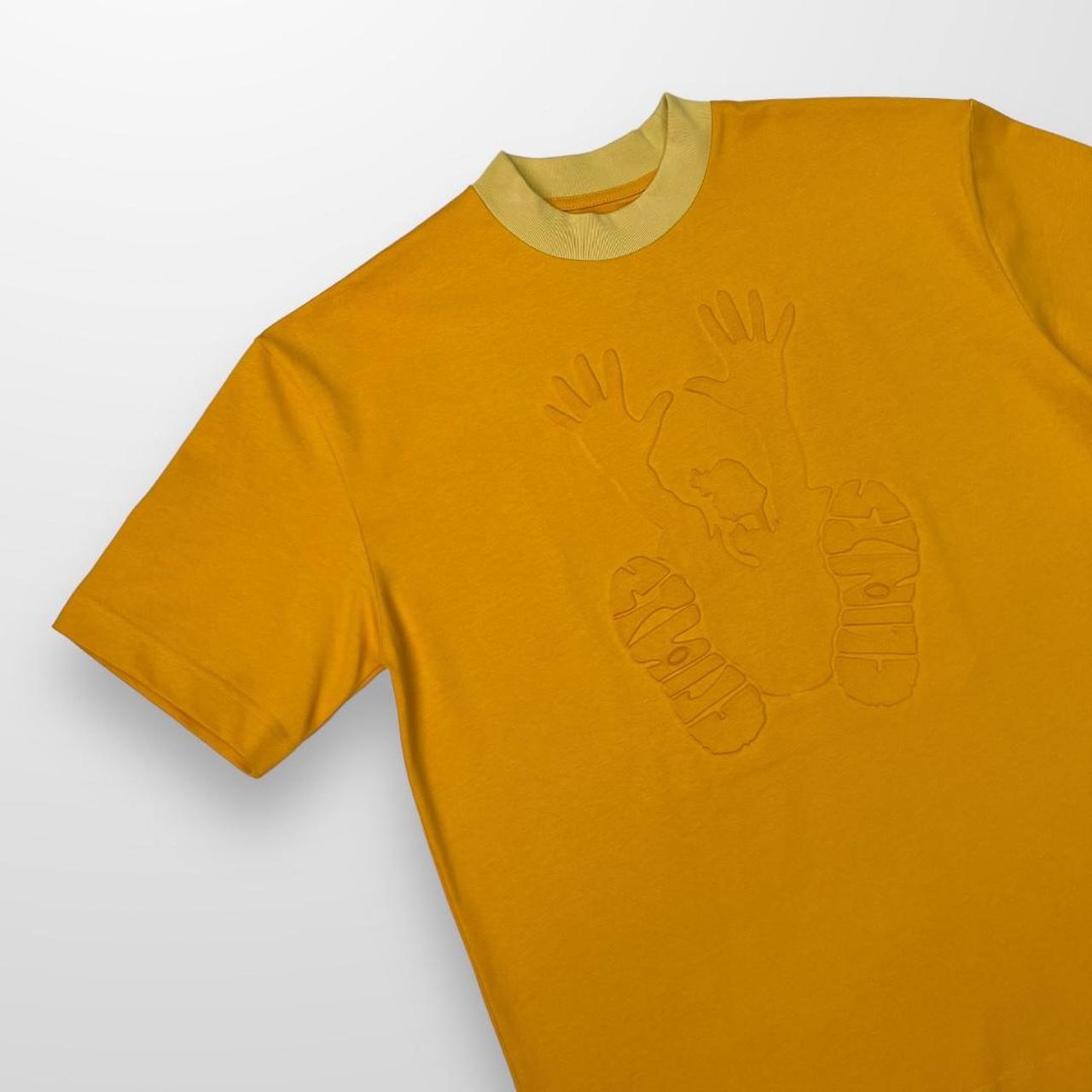 Clints Embossed Stencil T-Shirt In Yellow