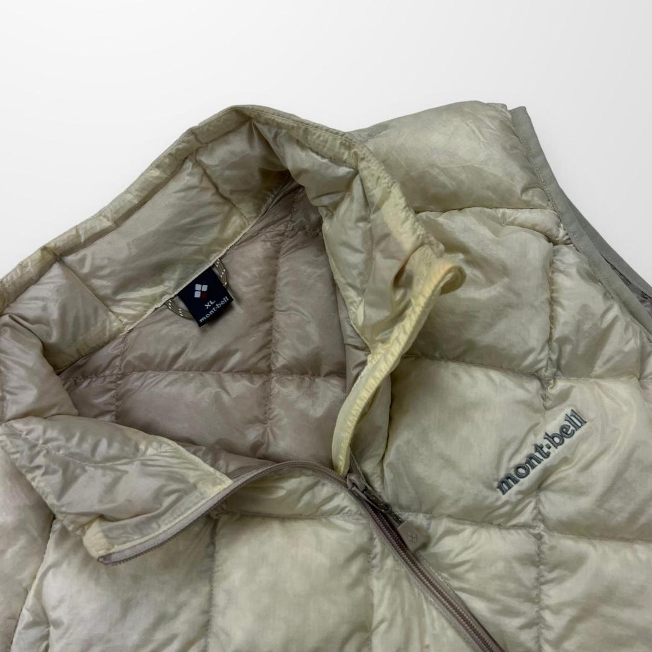 Montbell Diamond Stitch Gilet / Bodywarmer In Cream