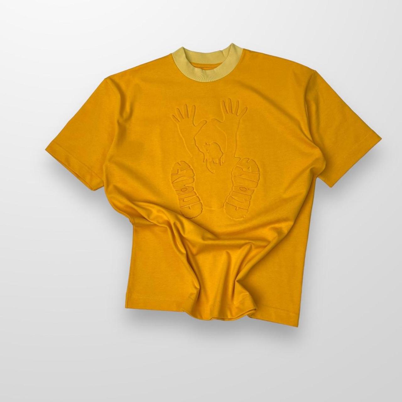 Clints Embossed Stencil T-Shirt In Yellow