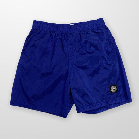 Stone Island Nylon Metal Shimmer Swim Shorts In Royal Blue