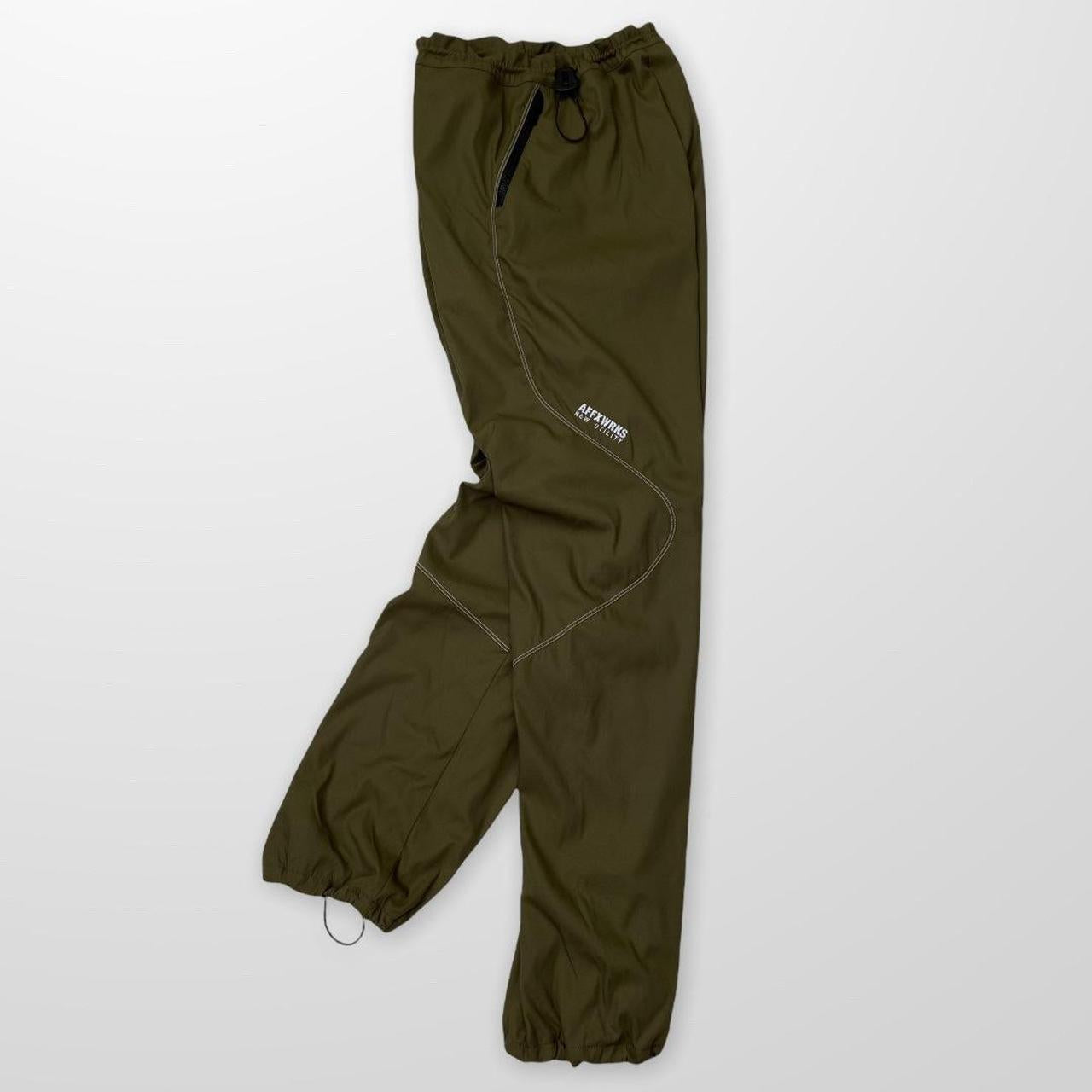 Affix New Utility Technical Pants In Khaki Green