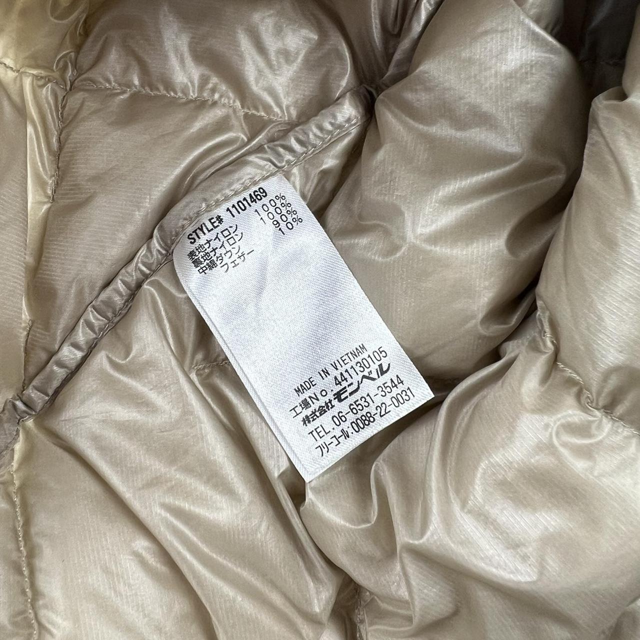 Montbell Diamond Stitch Gilet / Bodywarmer In Cream