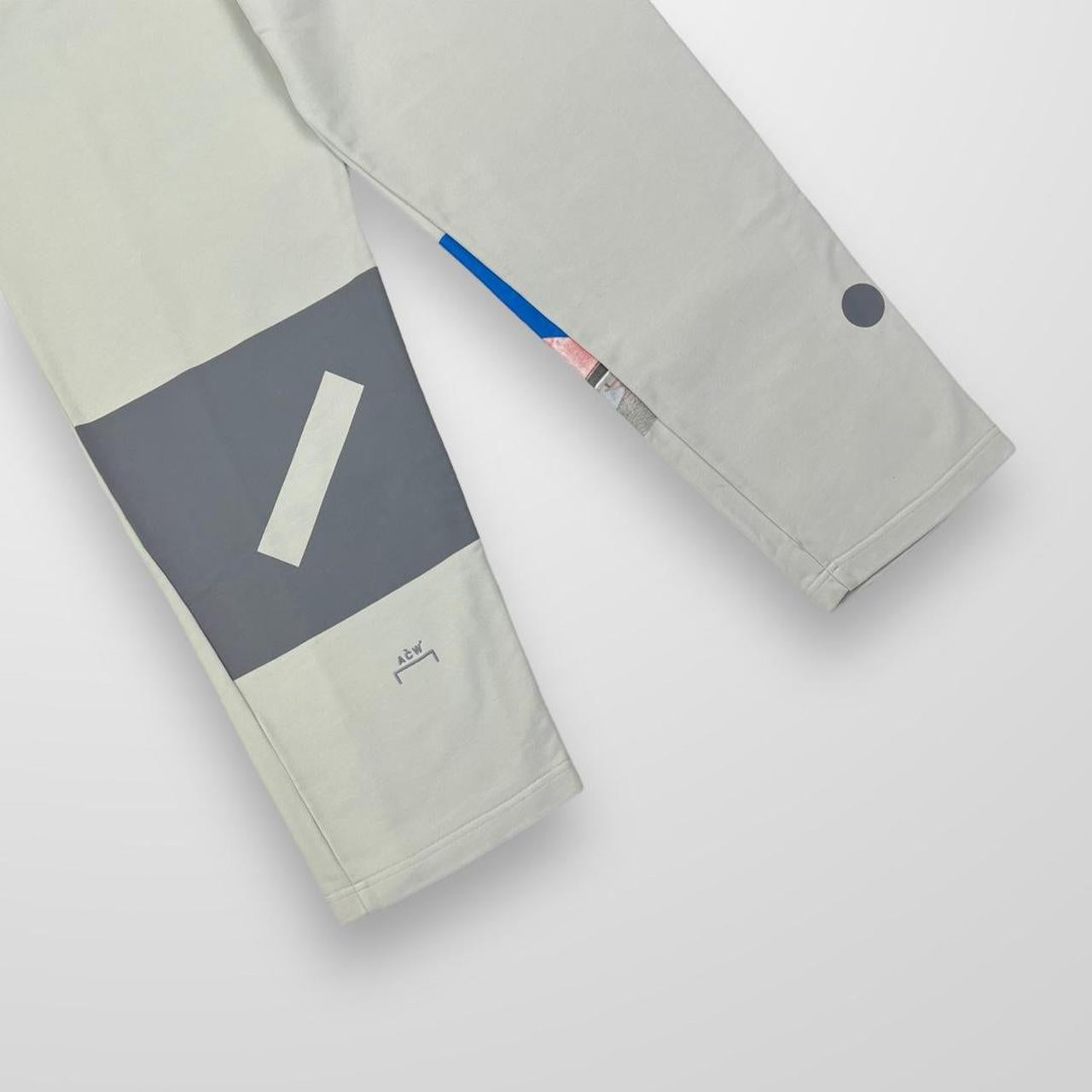 A-COLD-WALL ACW Embroidered / Printed Logo Organic Cotton Tracksuit Bottoms In Chalk White