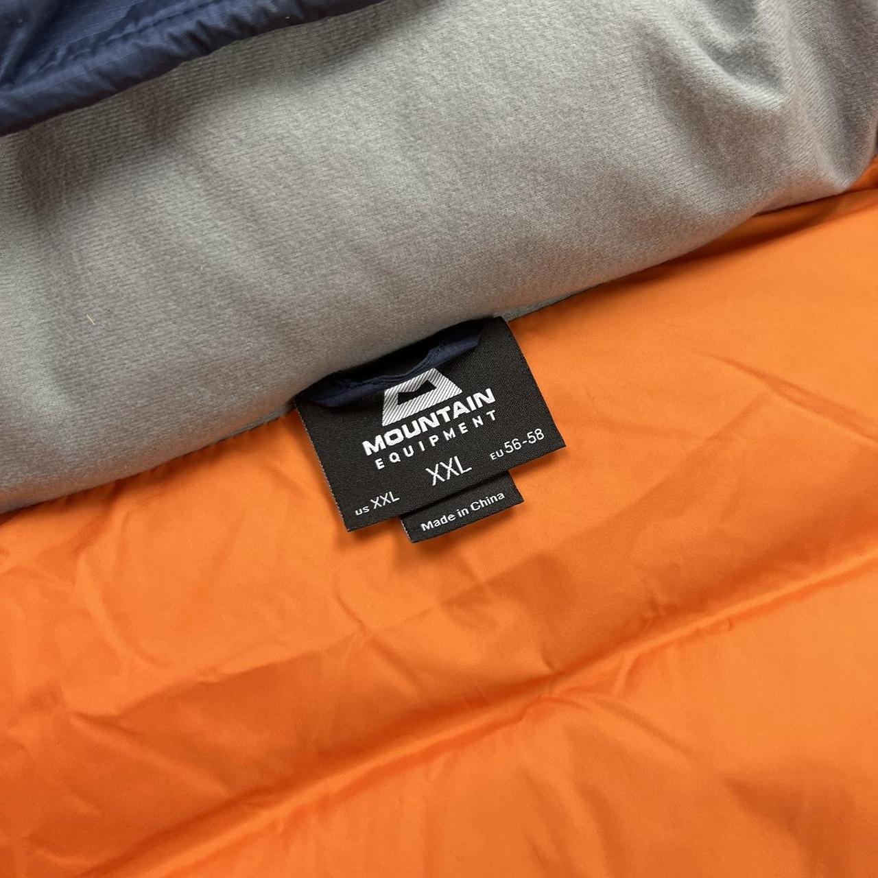 Mountain Equipment Lightline Puffer Jacket In Navy & Orange