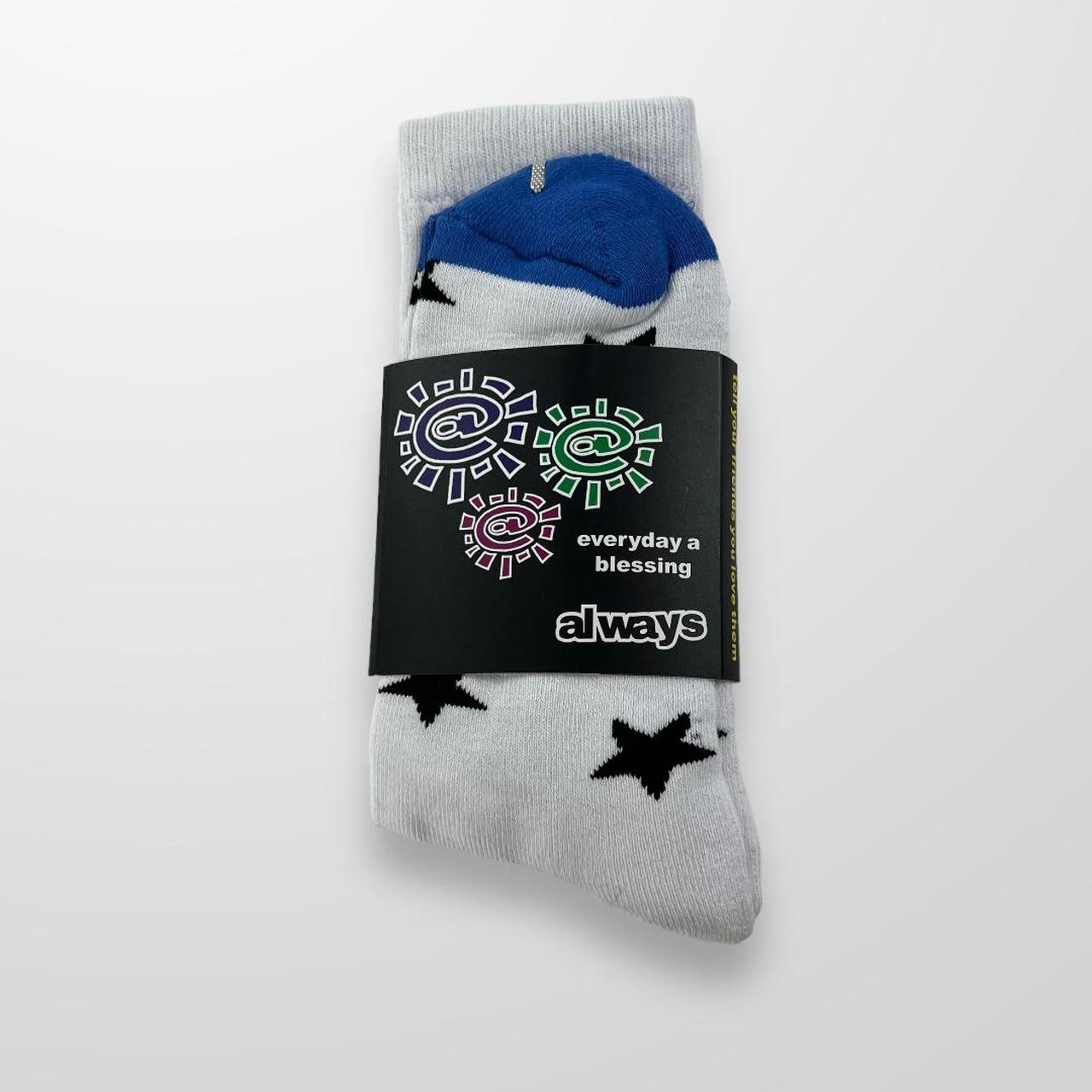 ADWYSD Socks In White, Blue & Black