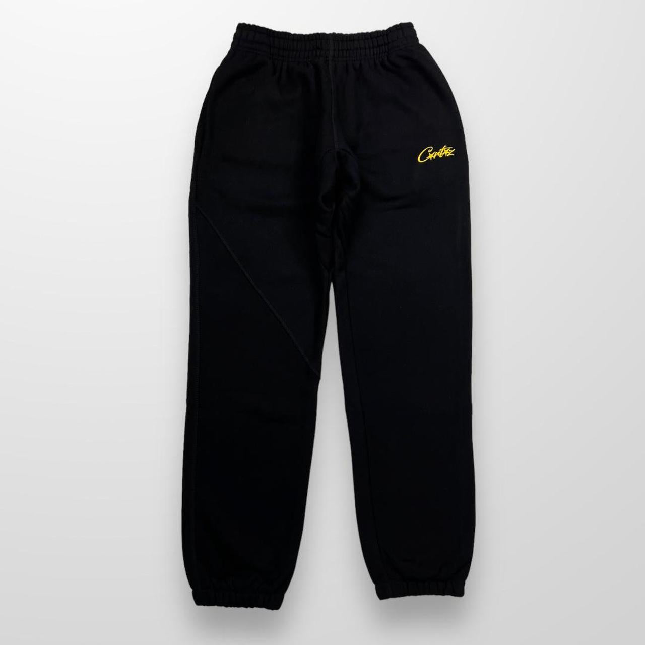 Corteiz HMP V1 Allstarz Sweatpant In Black & Yellow