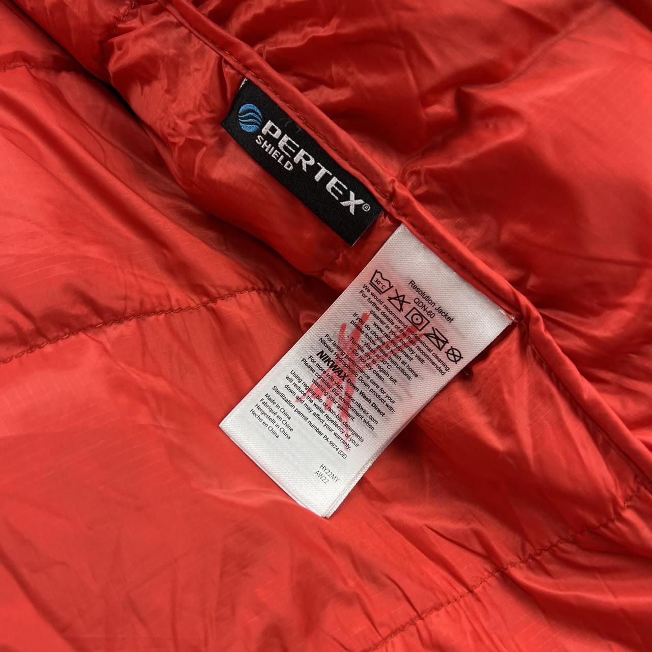 Rab Resolution Windproof Hydrophobic 800FP Goose Down Jacket In Black & Red