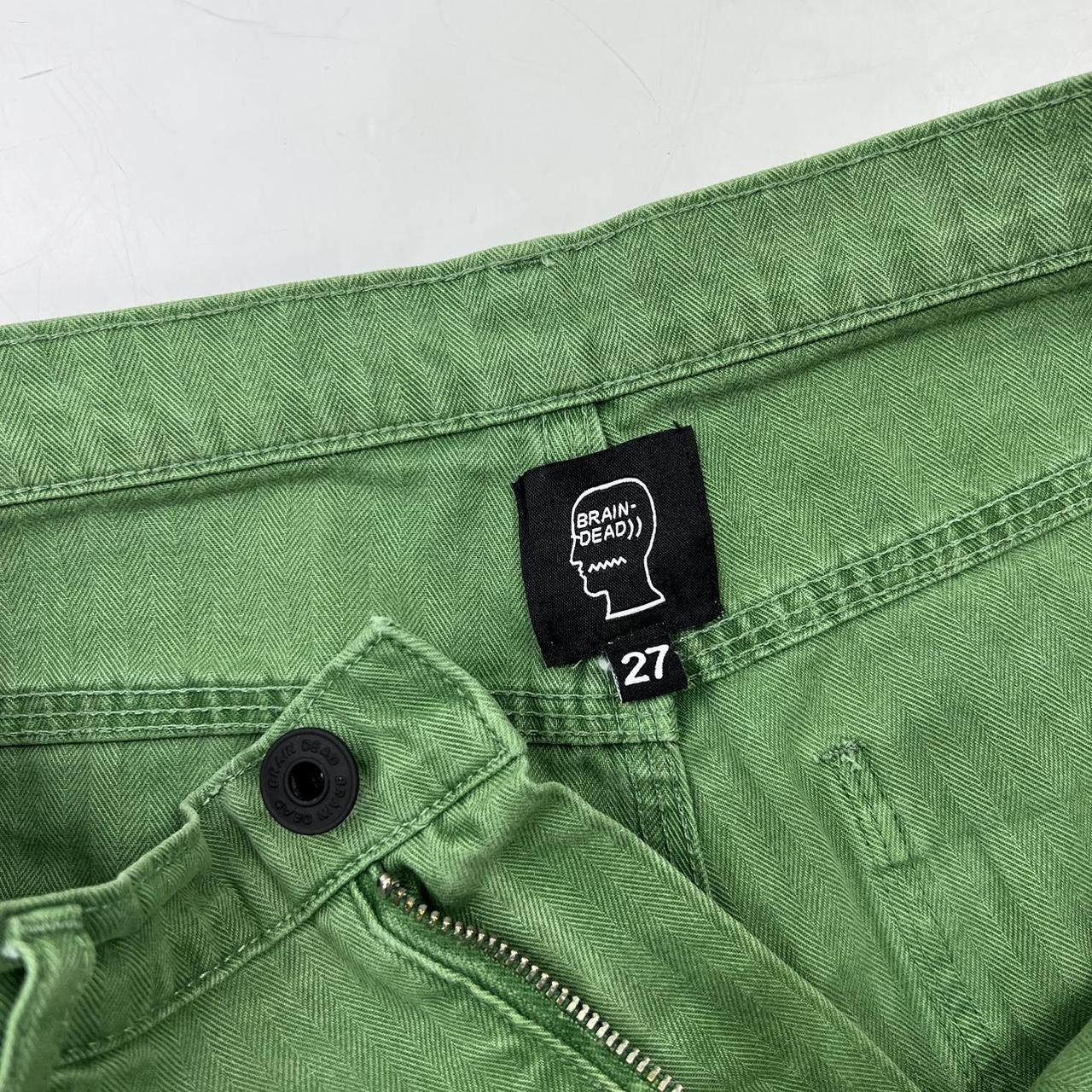 Brain Dead Double Knee Utility Pants / Carpenter Pants In Seafoam / Green