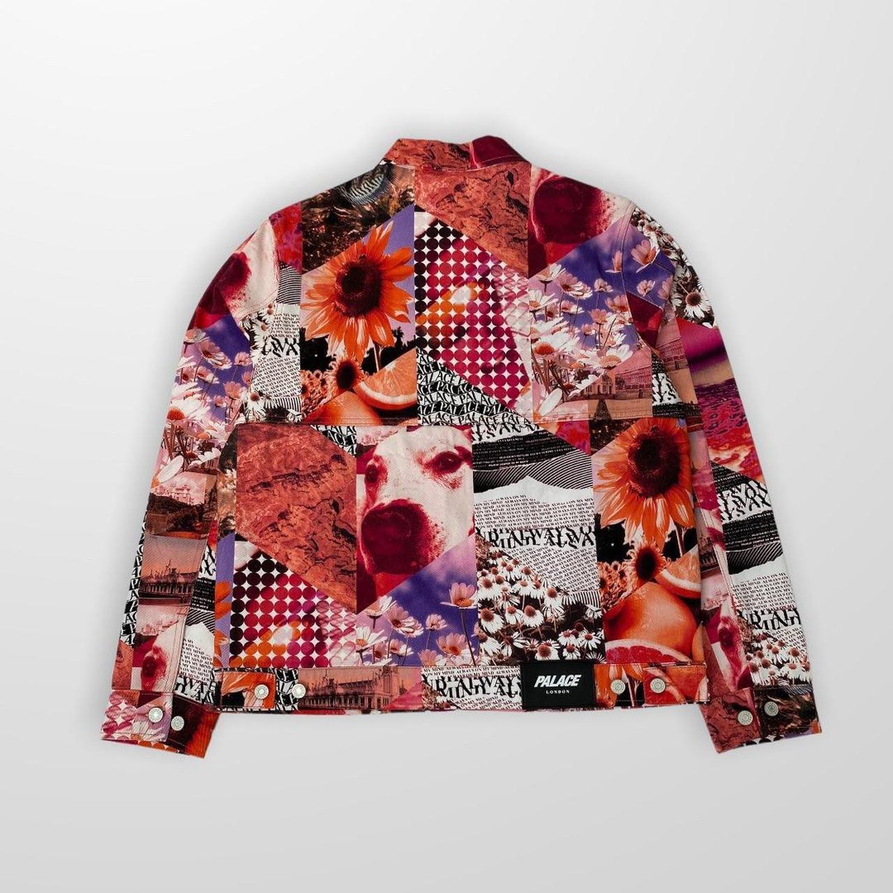Palace Fruity Denim Jean Jacket In Red