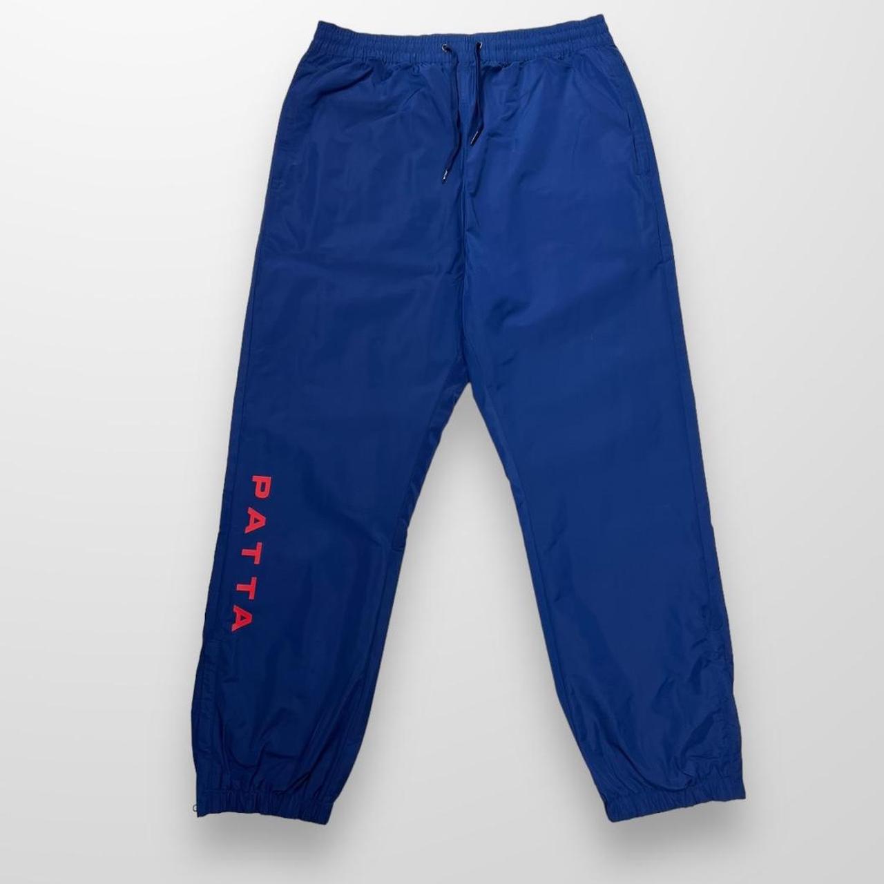 Patta Shell Tracksuit Bottoms / Track Pants In Blue & Red