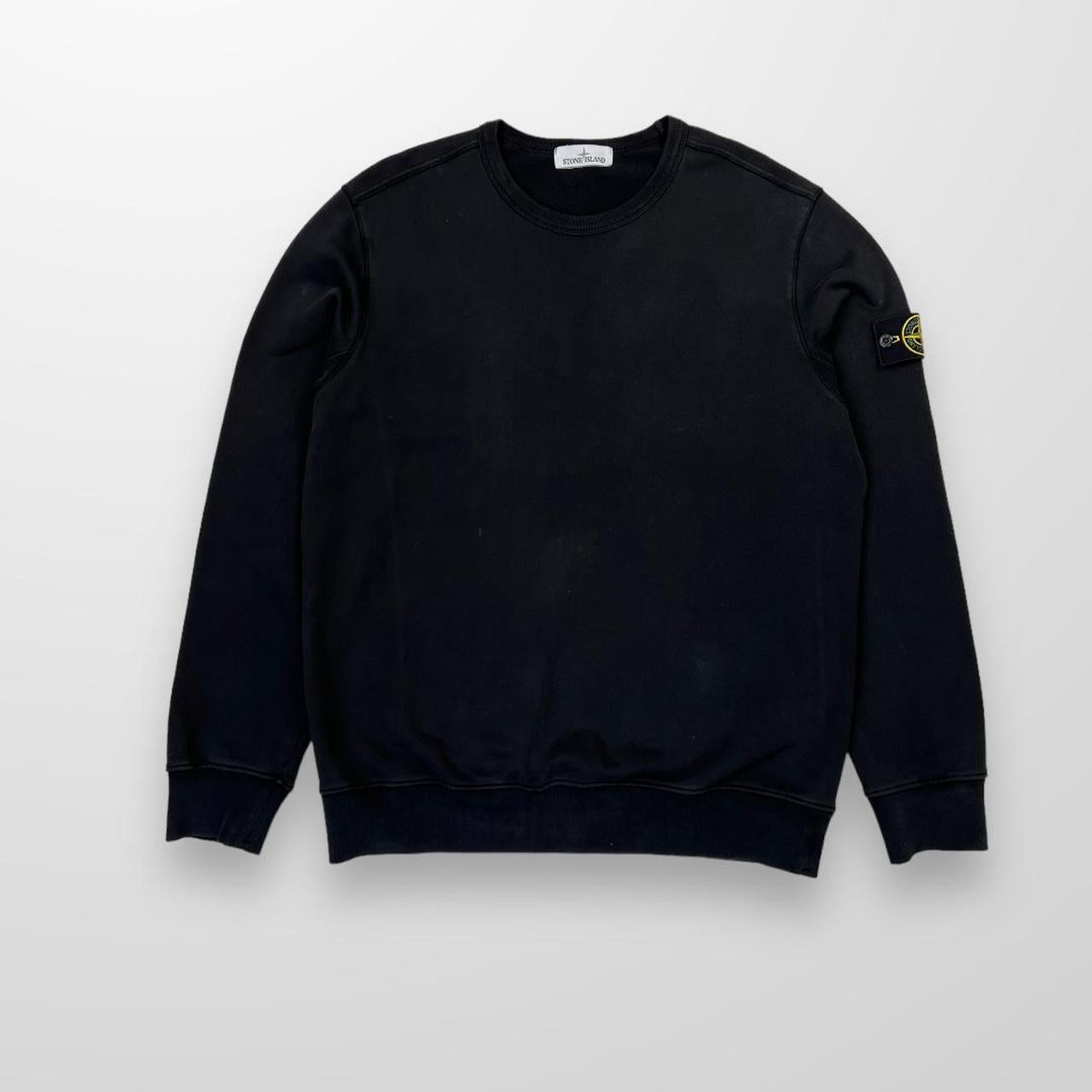 Stone Island Crewneck Sweatshirt In Black