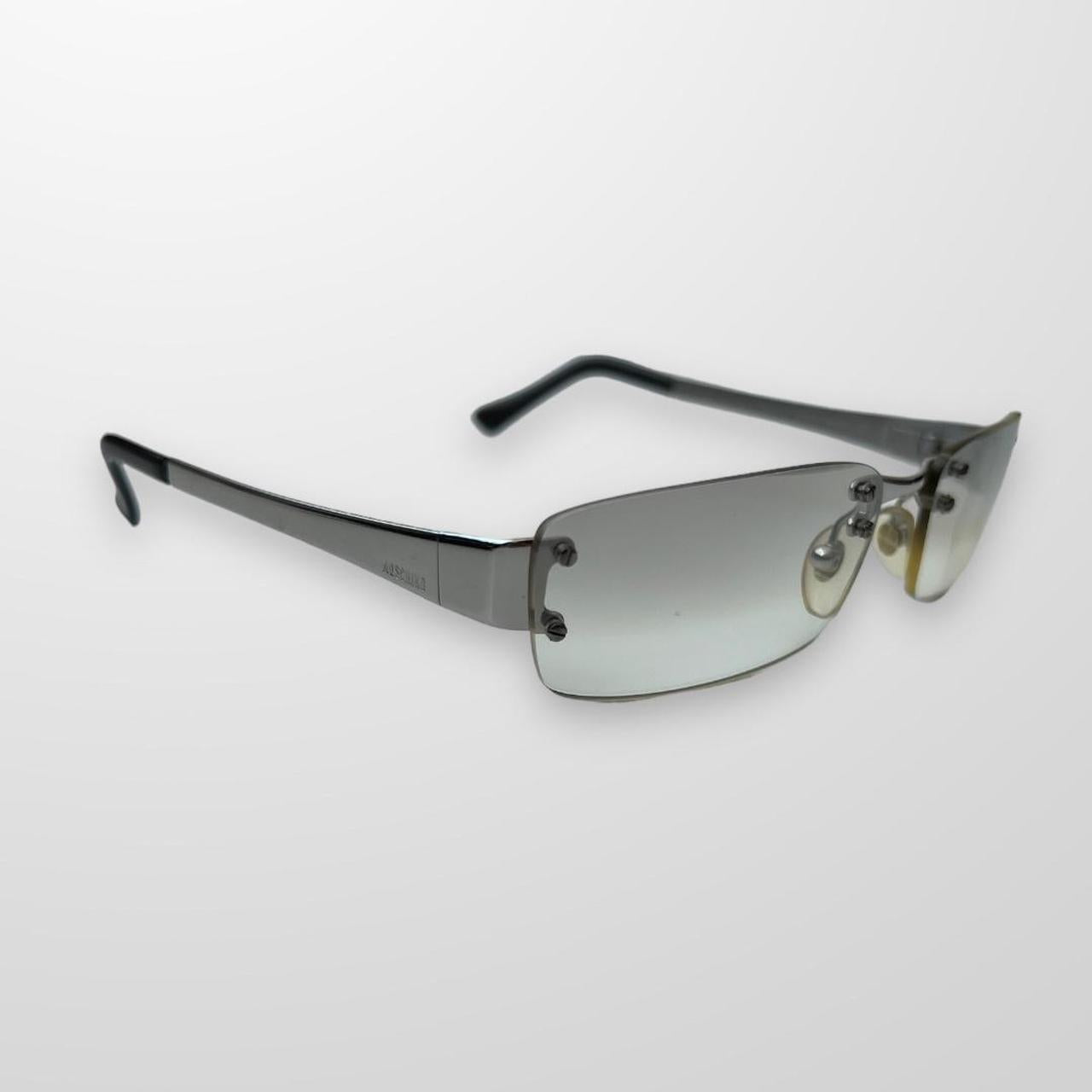 Vintage Moschino Sunglasses In Silver W Grey Gradient Tint
