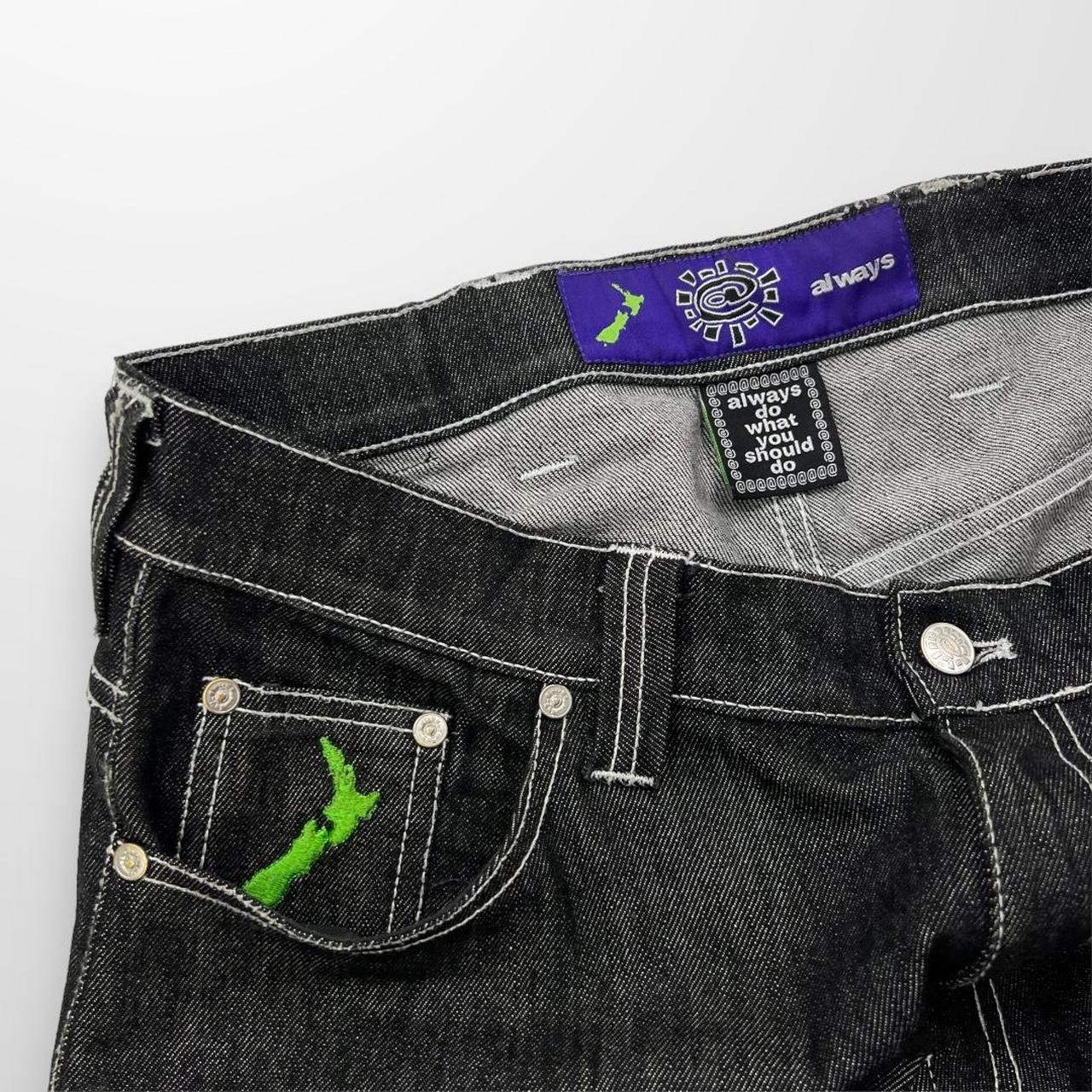 Always Do What You Should Do Relaxed Jeans In Indigo Black