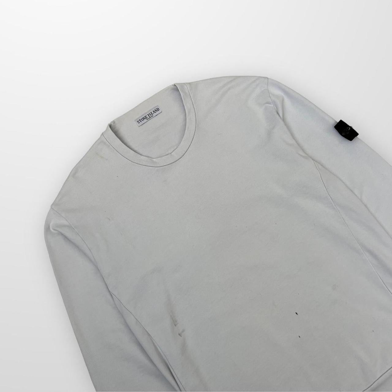 Stone Island Crewneck Sweatshirt In White