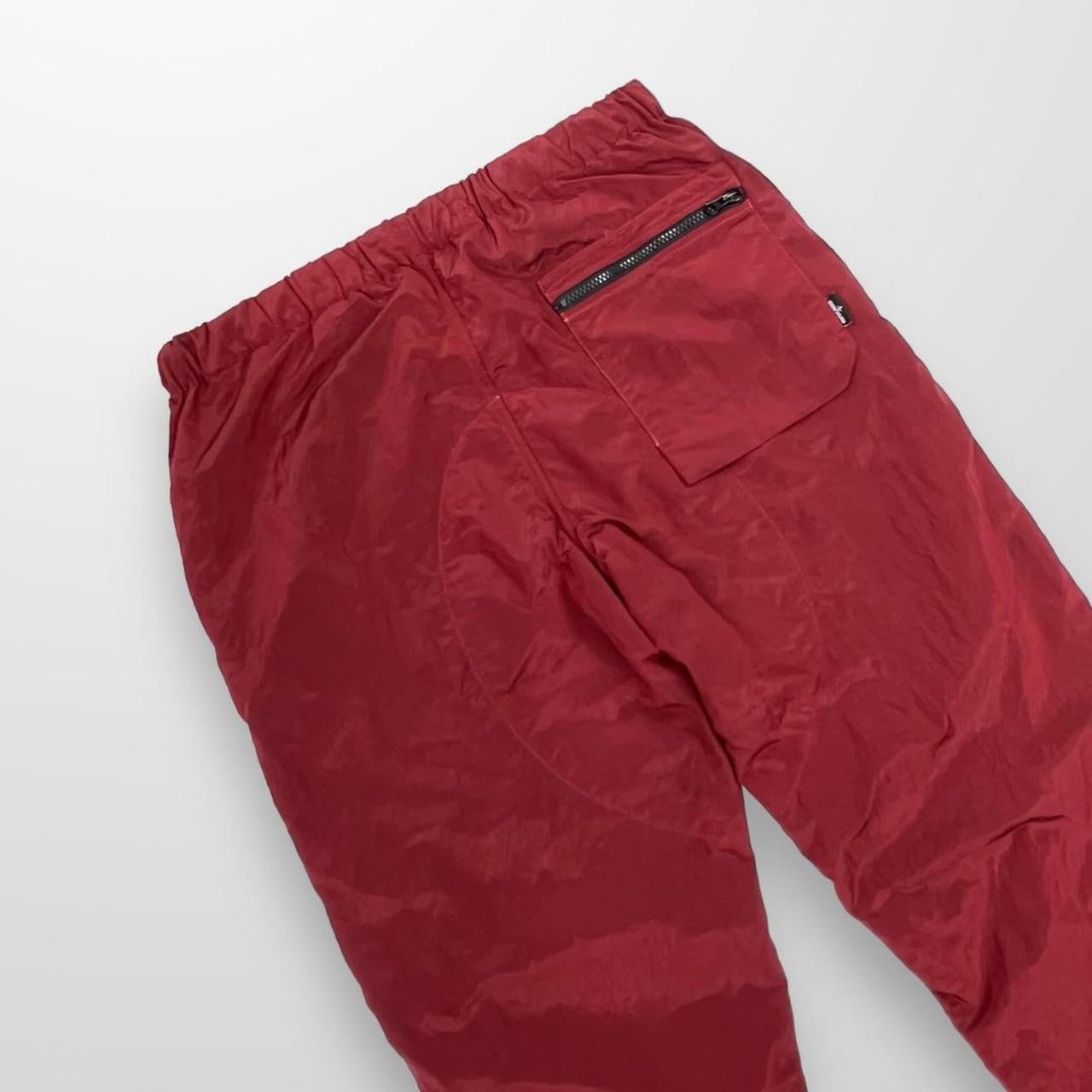 Stone Island Nylon Metal Shimmer Trousers In Red