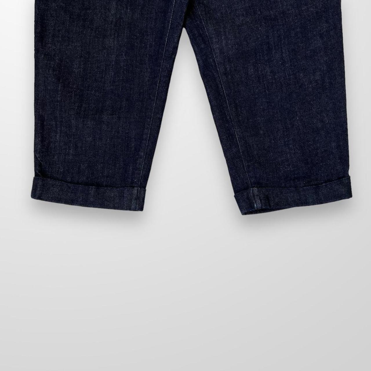 Beams Plus 2 Pleats Denim Pant / Jeans In Indigo Blue