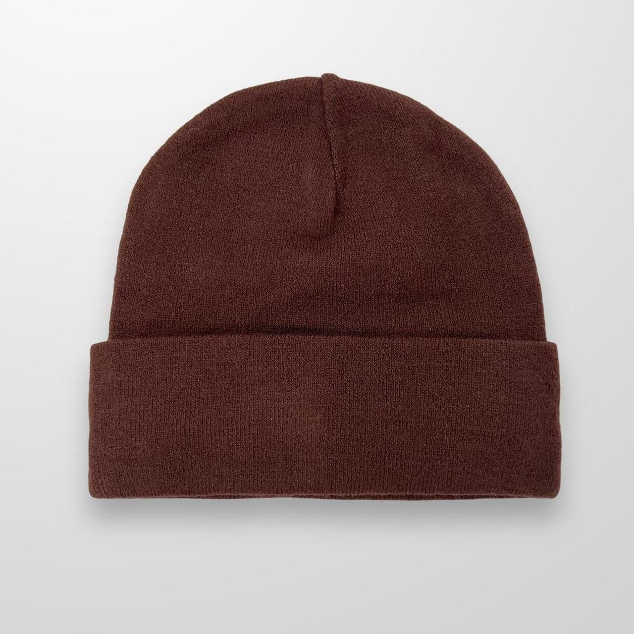 ADWYSD Reversible Beanie In Brown & Pink