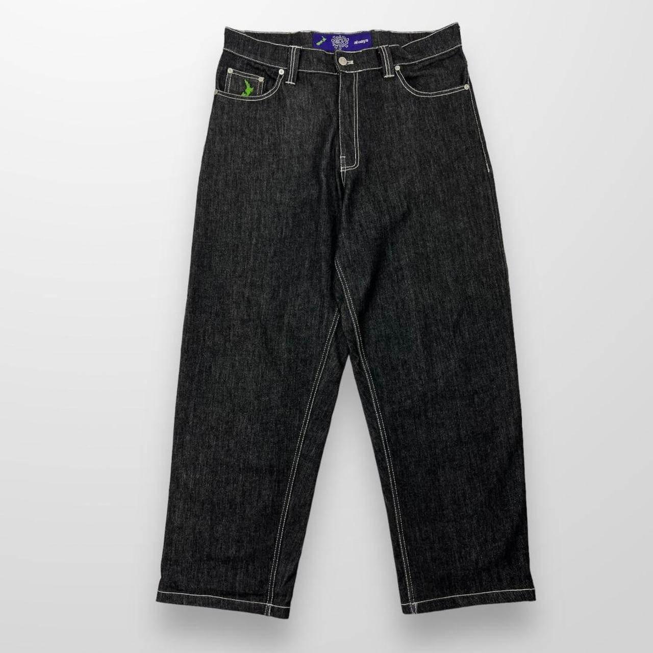 Always Do What You Should Do Relaxed Jeans In Indigo Black