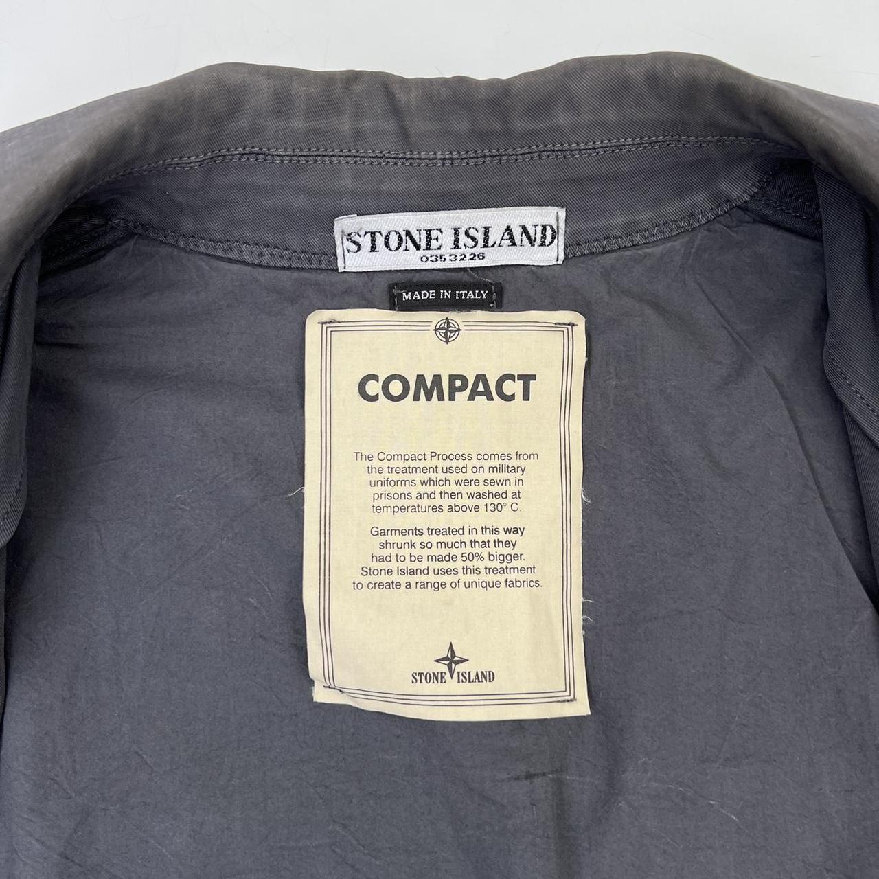 Stone Island Italy Compact Cotton Jacket In Overwashed Grey
