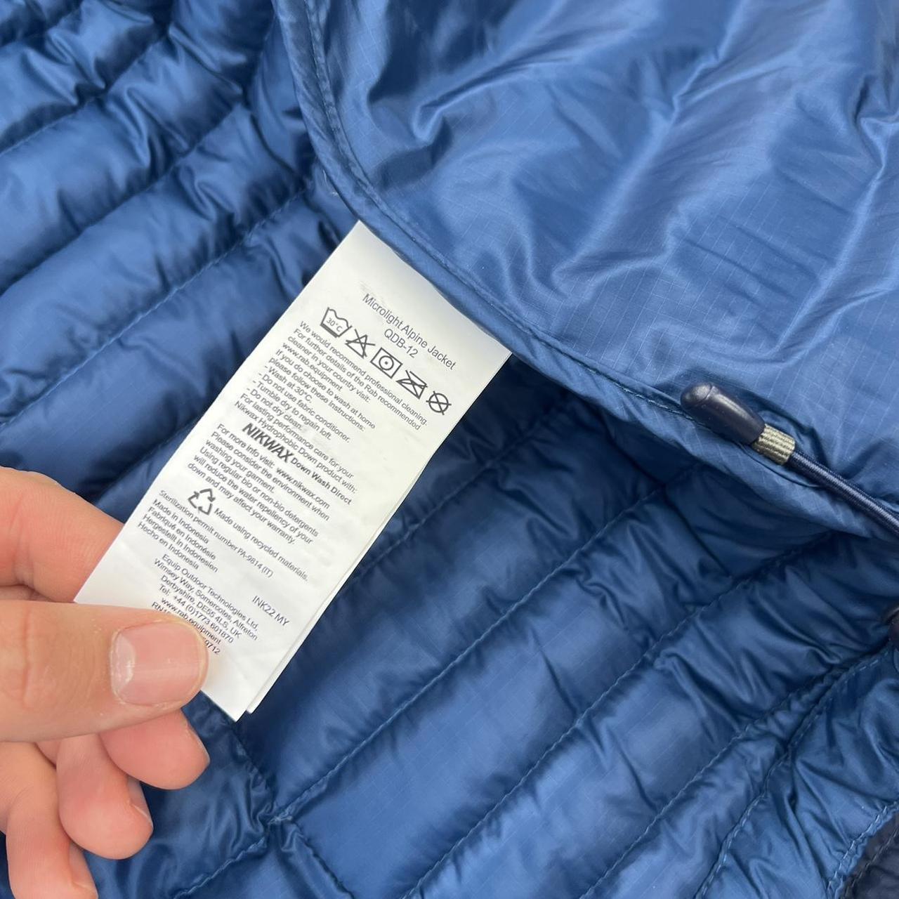 Rab Microlight Alpine Jacket In Two Tone Blue