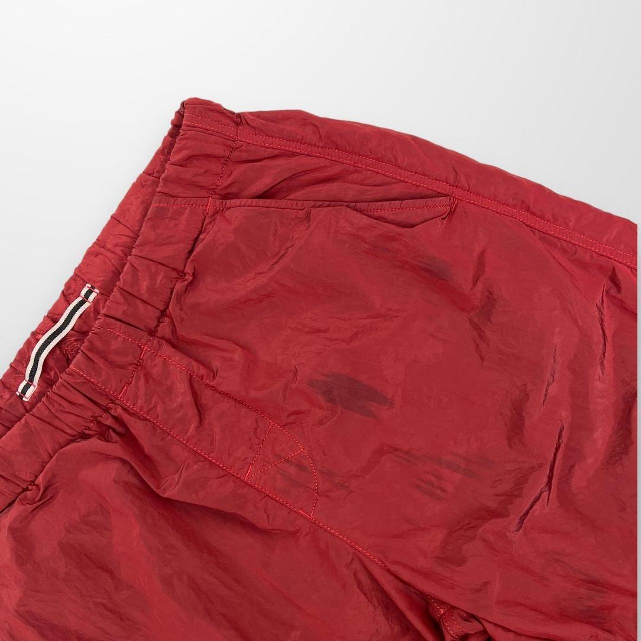 Stone Island Nylon Metal Shimmer Trousers In Red