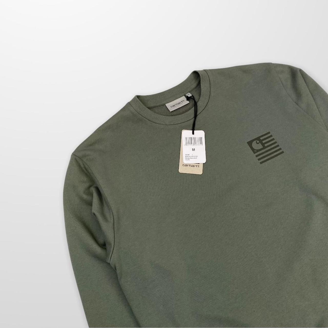 Carhartt WIP Medley State Sweat In Thyme / Green