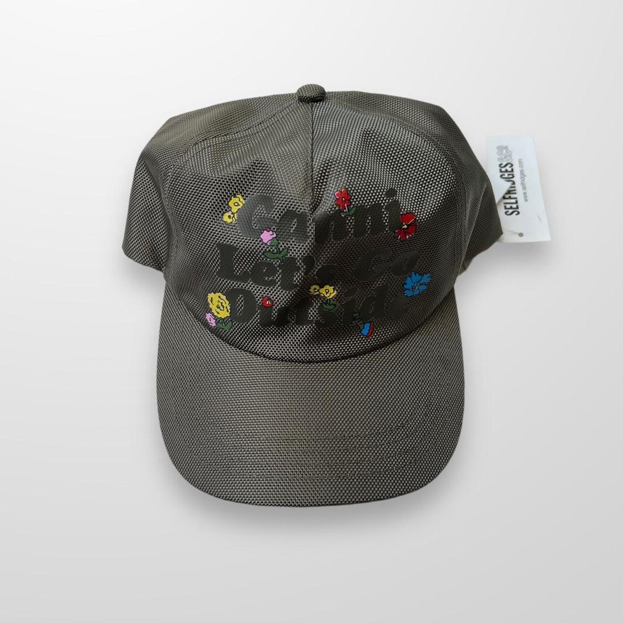 Ganni Let’s Go Outside Cap In Khaki Green