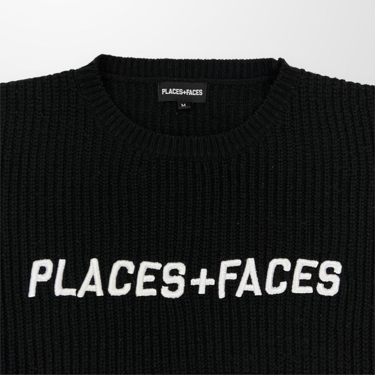 Places + Faces Chunky Knit Jumper In Black