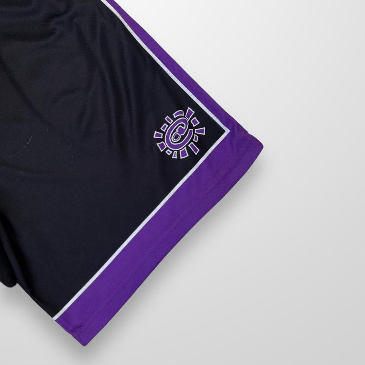 ADWYSD Jersey Shorts In Black & Purple