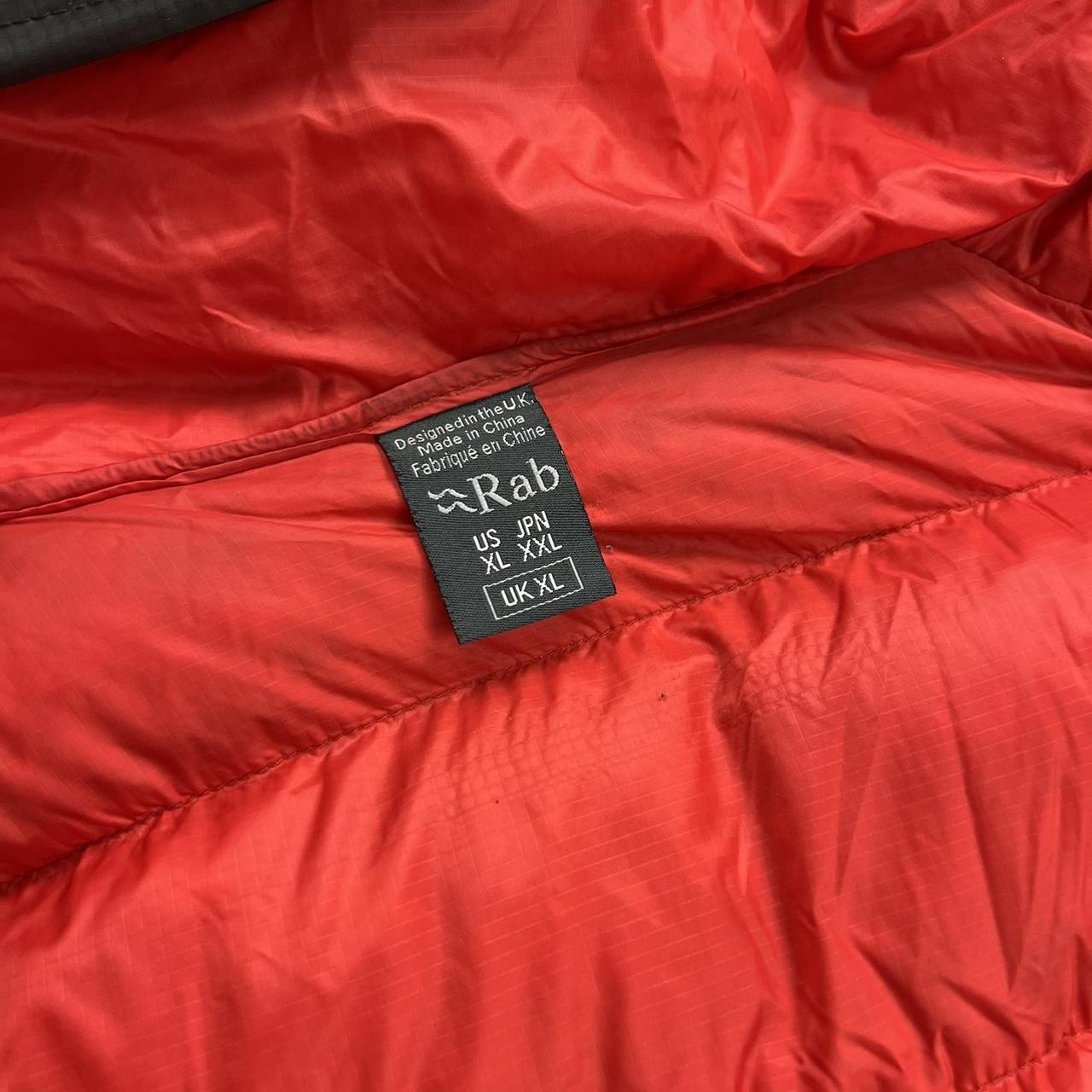 Rab Resolution Windproof Hydrophobic 800FP Goose Down Jacket In Black & Red