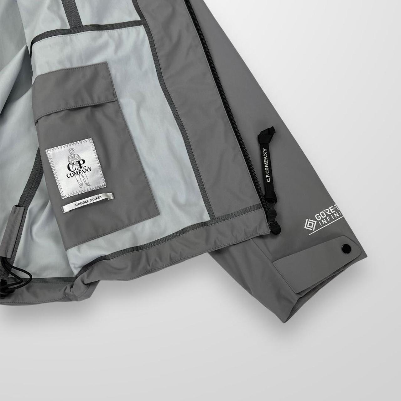CP Company Gore-Tex Infinium Goggle Jacket In Griffin Grey