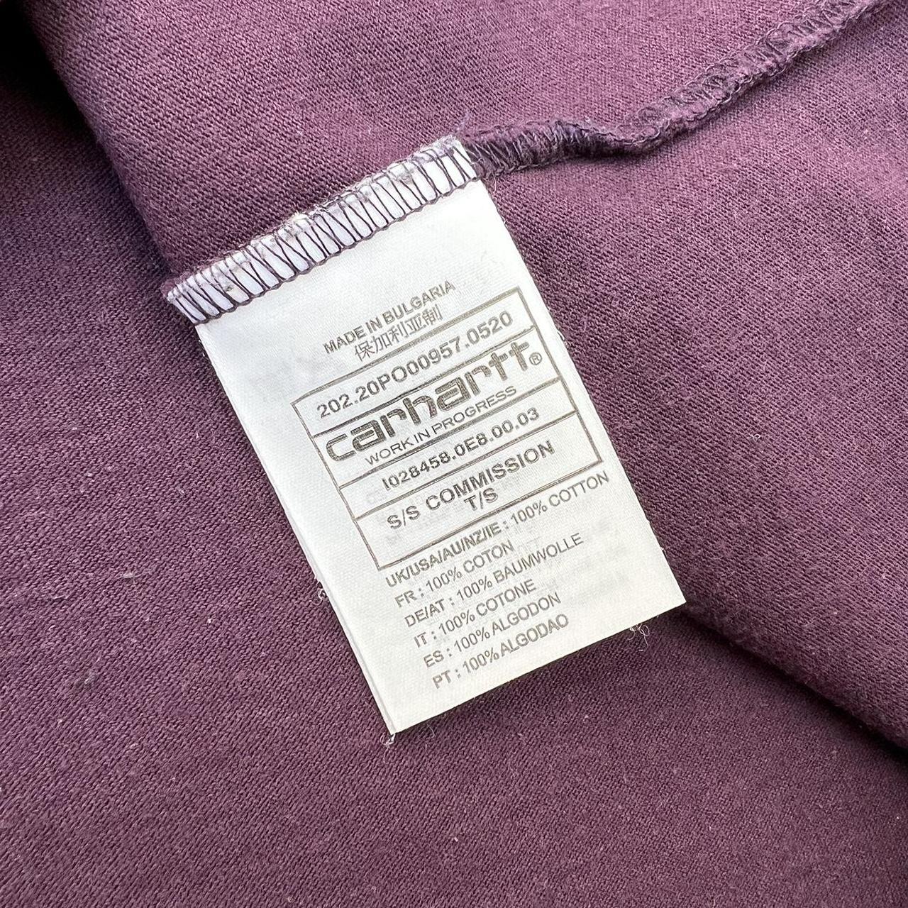 Carhartt WIP Commission T-Shirt In Purple