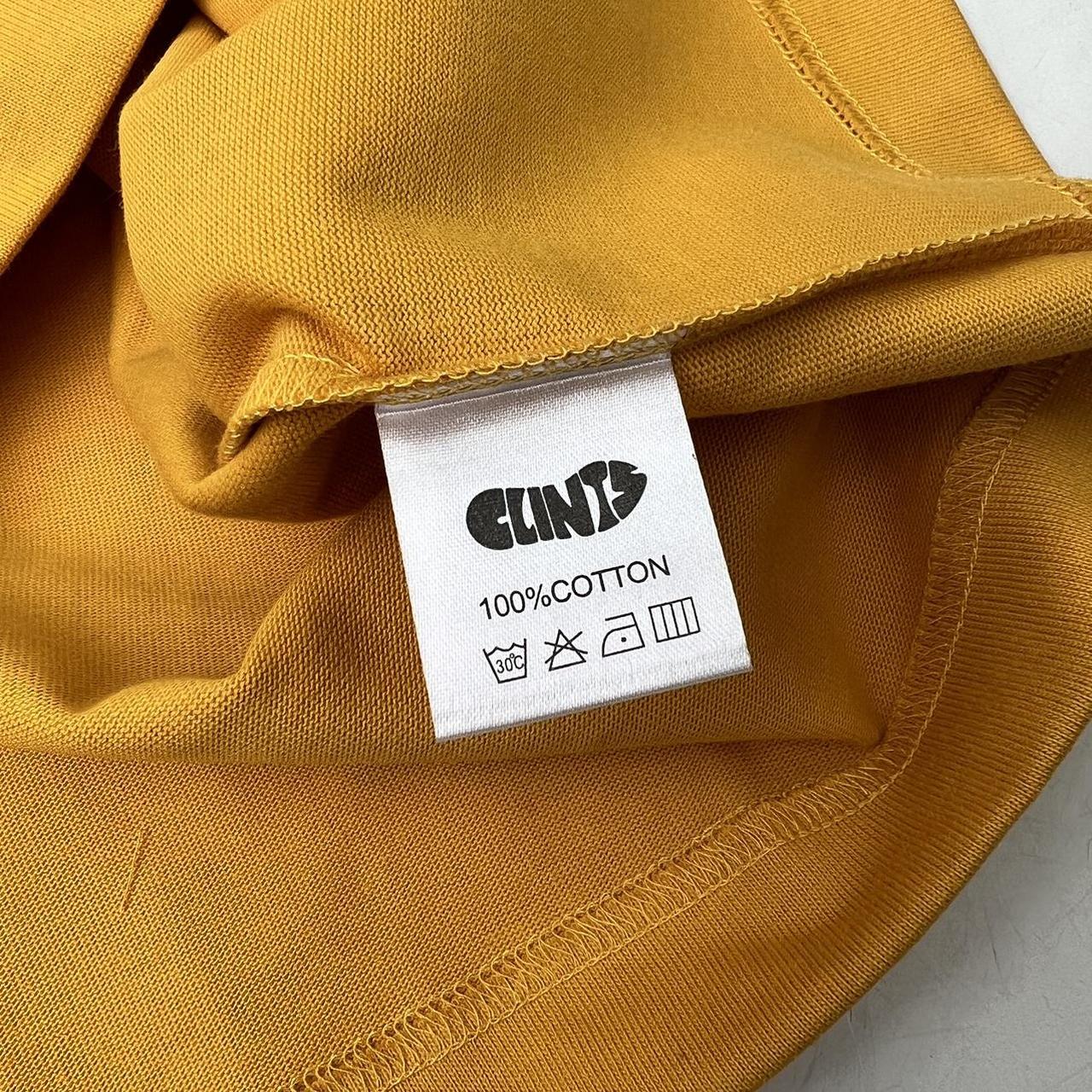 Clints Embossed Stencil T-Shirt In Yellow