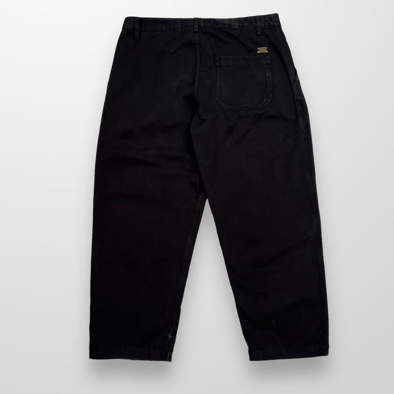 Maharishi Pleated Pants / Wide Leg Trousers In Black