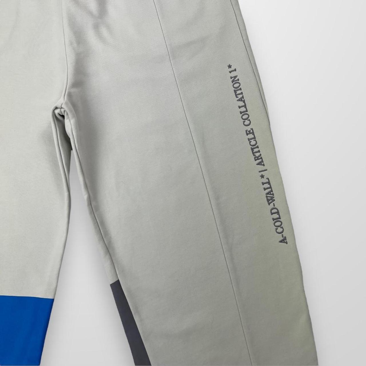 A-COLD-WALL ACW Embroidered / Printed Logo Organic Cotton Tracksuit Bottoms In Chalk White